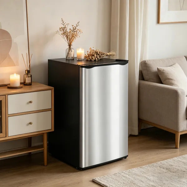 The little fridge for serums and sheet masks.