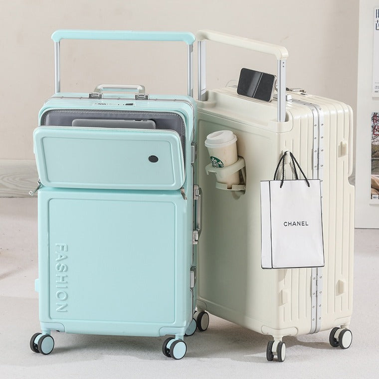 The carry-on that opens like a laptop.